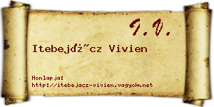 Itebejácz Vivien névjegykártya